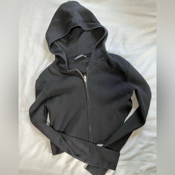 Brandy Melville Tops Brandy Melville Crop Zipper Jacket Poshmark